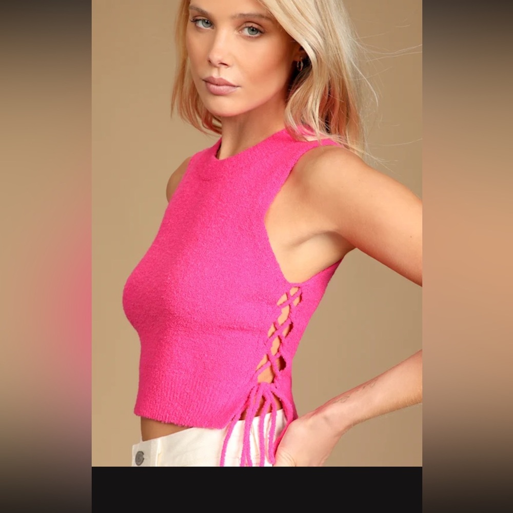 Lulus Pink Tank Top Size M